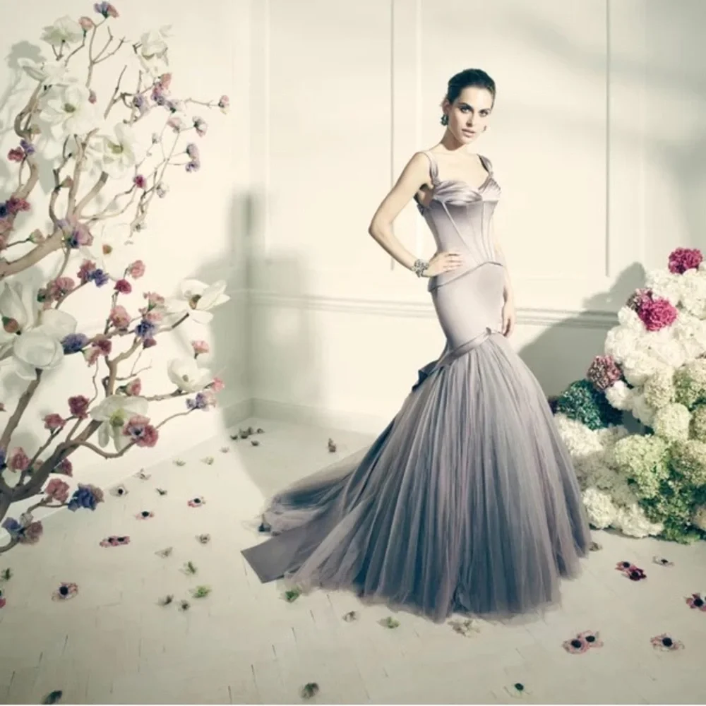 Zac Posen Portobello Mermaid Gown - Picture 1 of 7